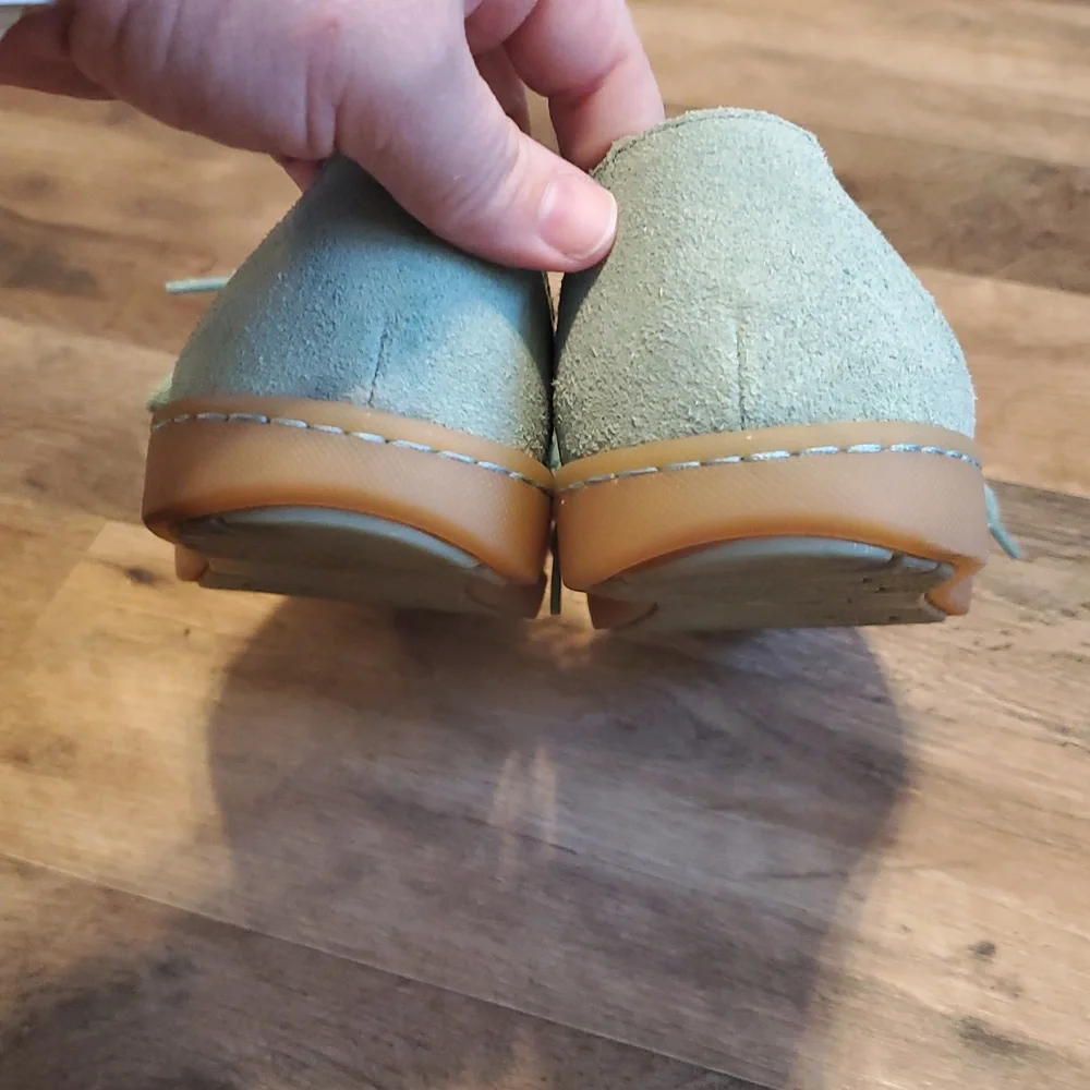 Born Women's Teal Suede Flats